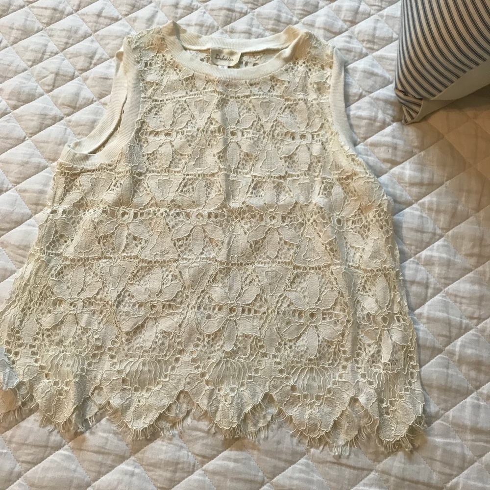 Lace tank anthropologie